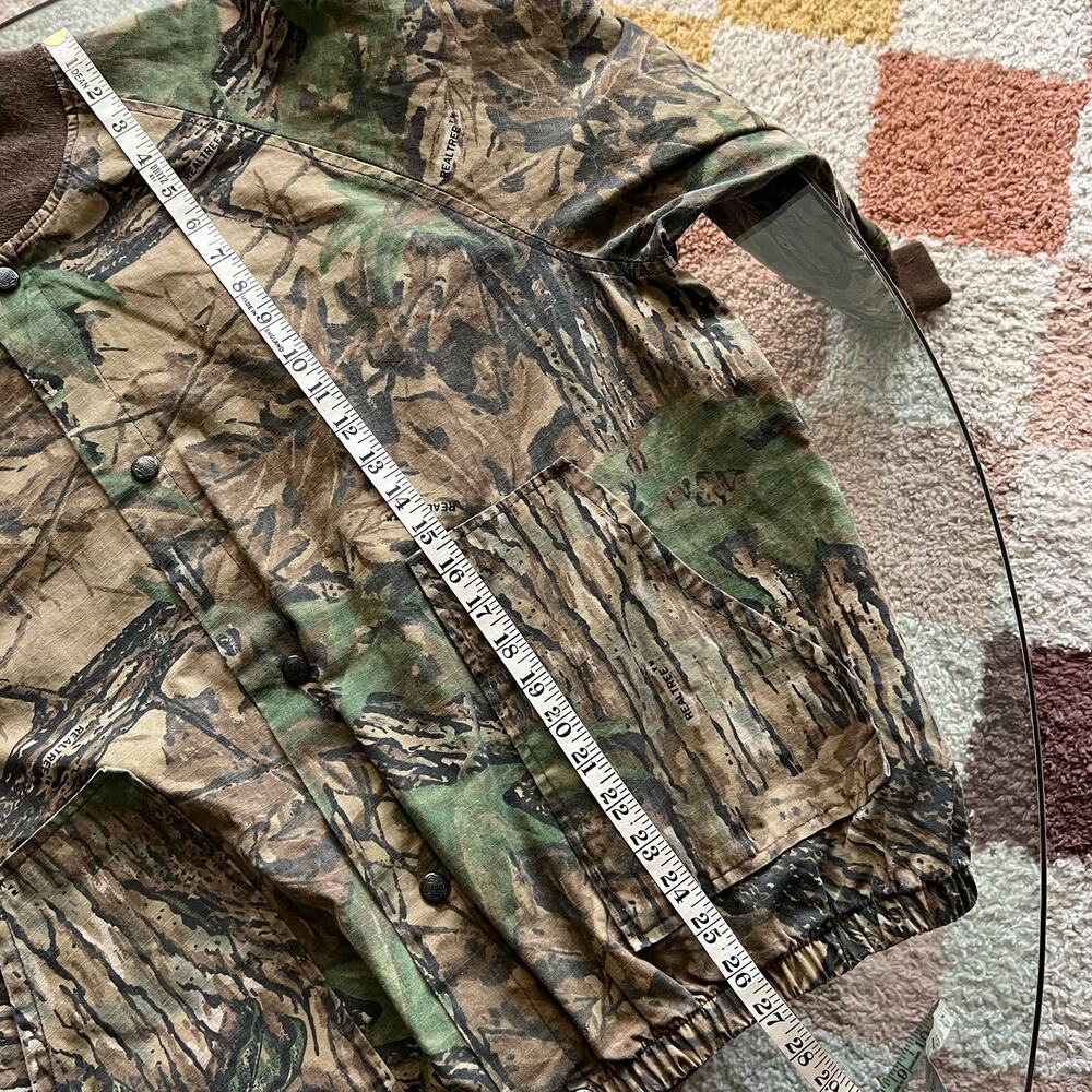 1990s Liberty Realtree Camo Bomber Jacket | Made in USA | Size XL - Picture 10 of 11